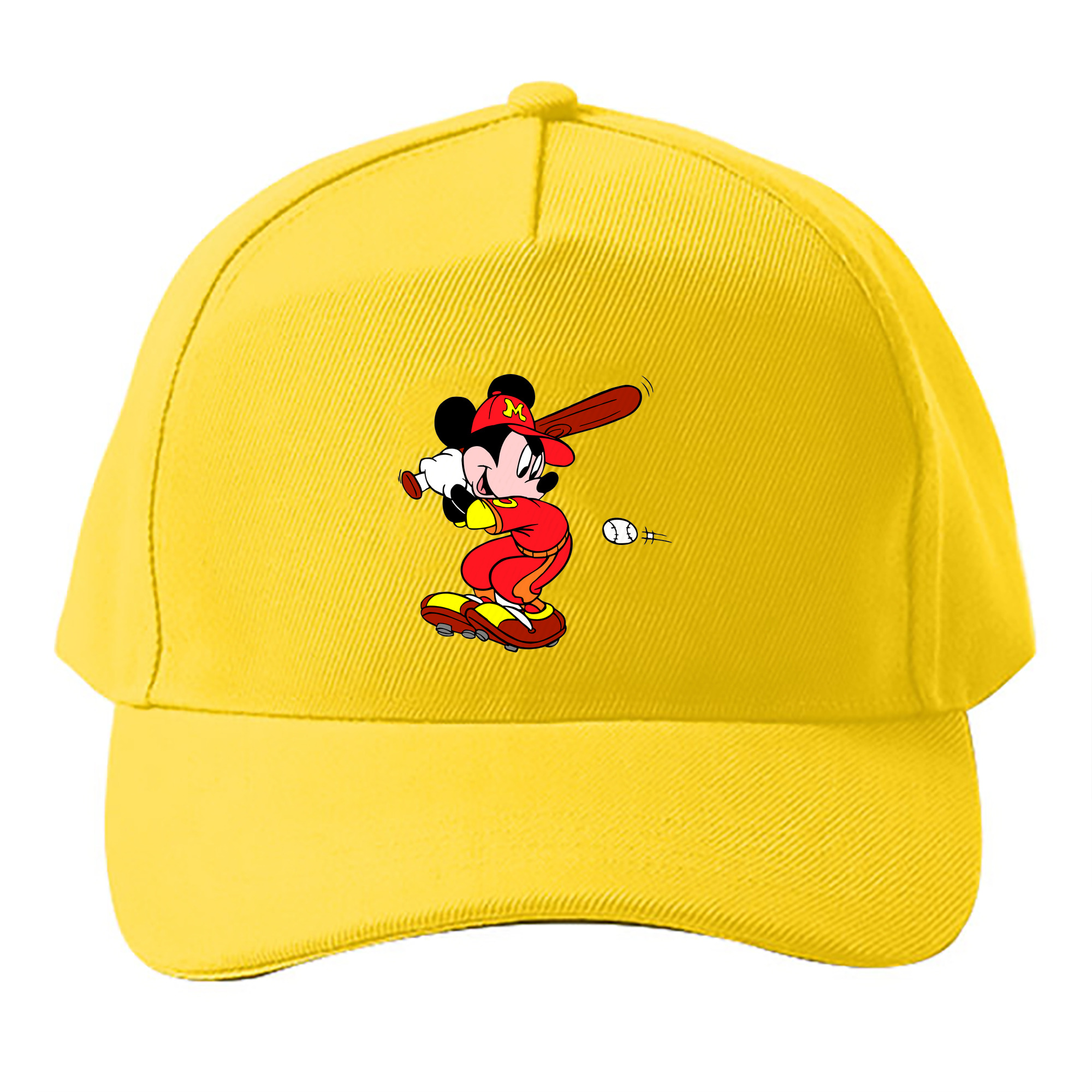 （画像用） ミッキーマウス Mickey Mouse ベースボールキャップ 綿100％ 男女兼用 帽子 スポーツ